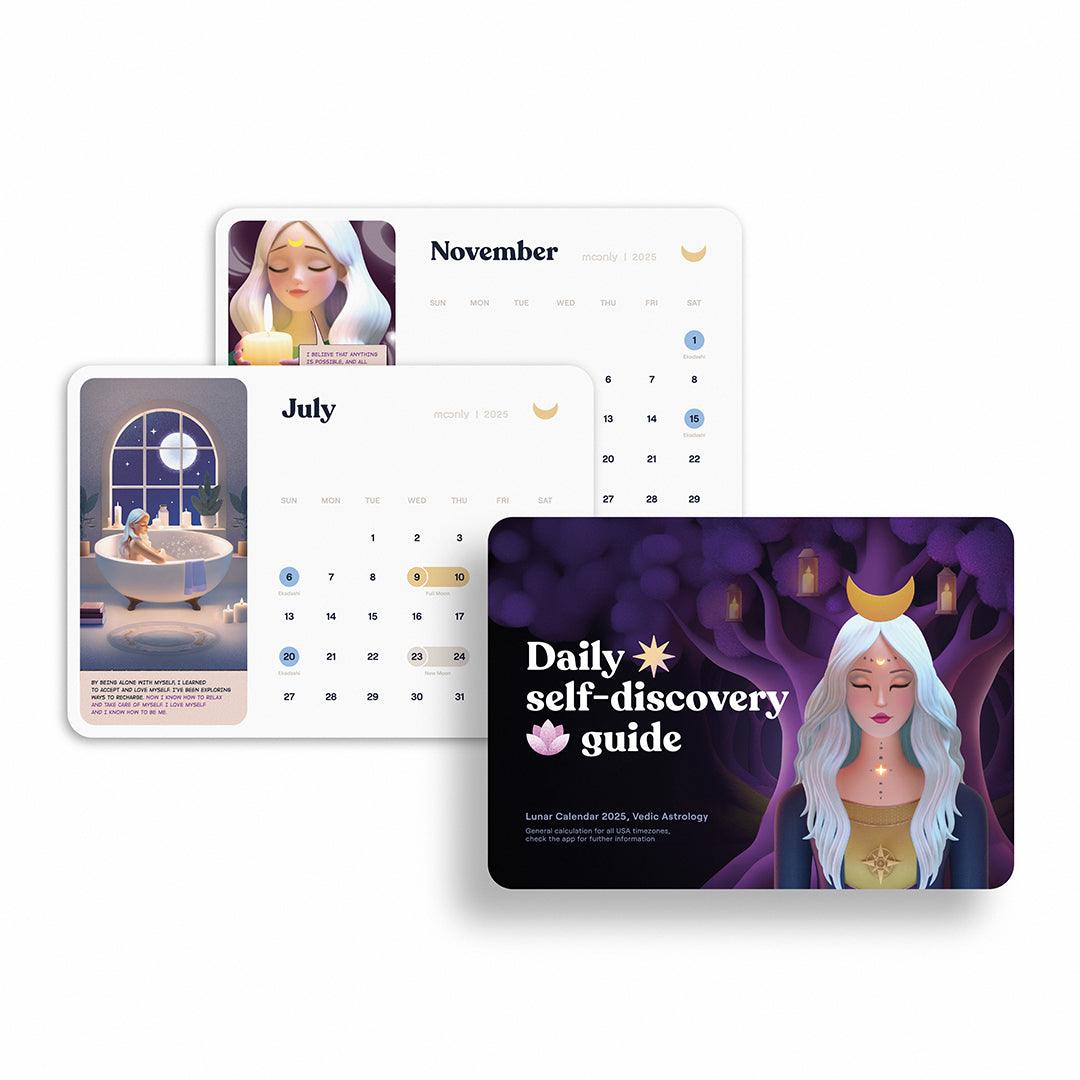 Elegant Design of the Moonly 2025 Lunar Calendar – Perfect Gift