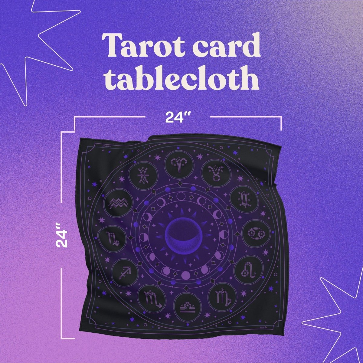 High-Quality Tablecloth with Artistic Spiritual Patterns