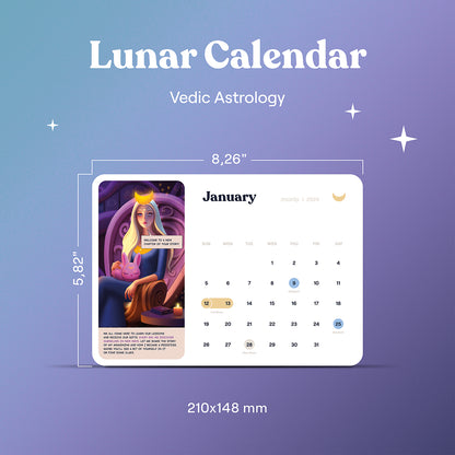 Lunar Calendar 2025 beautifully wrapped in gift-ready packaging, perfect for spiritual seekers.