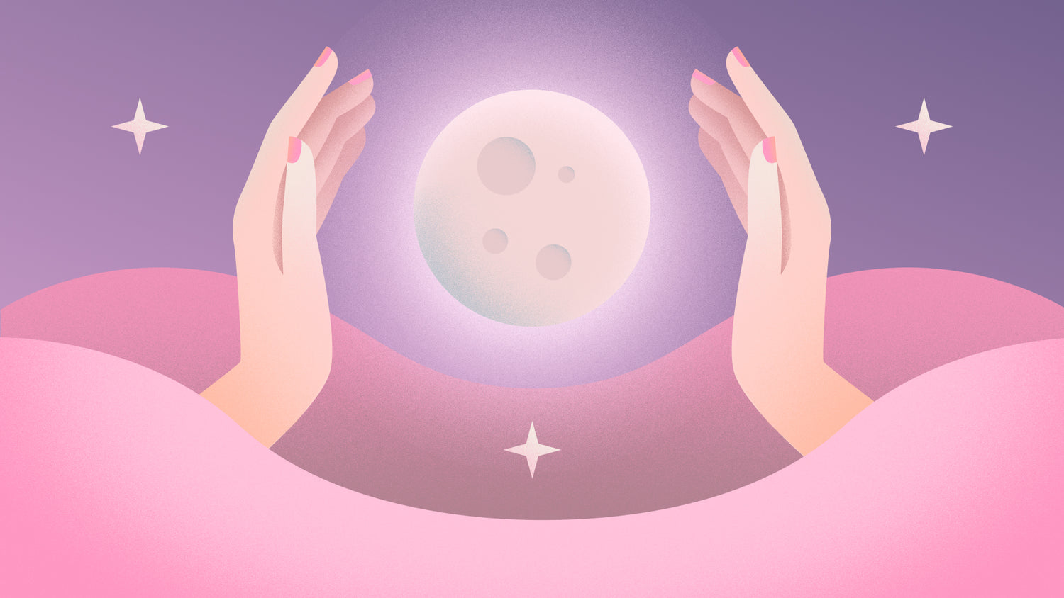 Guided meditation with crystals and affirmations aligned with the lunar cycle.