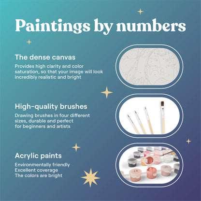 Moonly Painting by Numbers – DIY Spiritual Art Kit