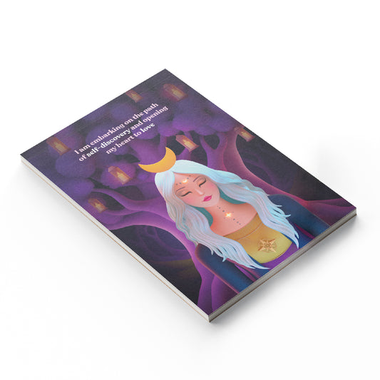 Journaling notebook for moonlight manifestation and intuitive 