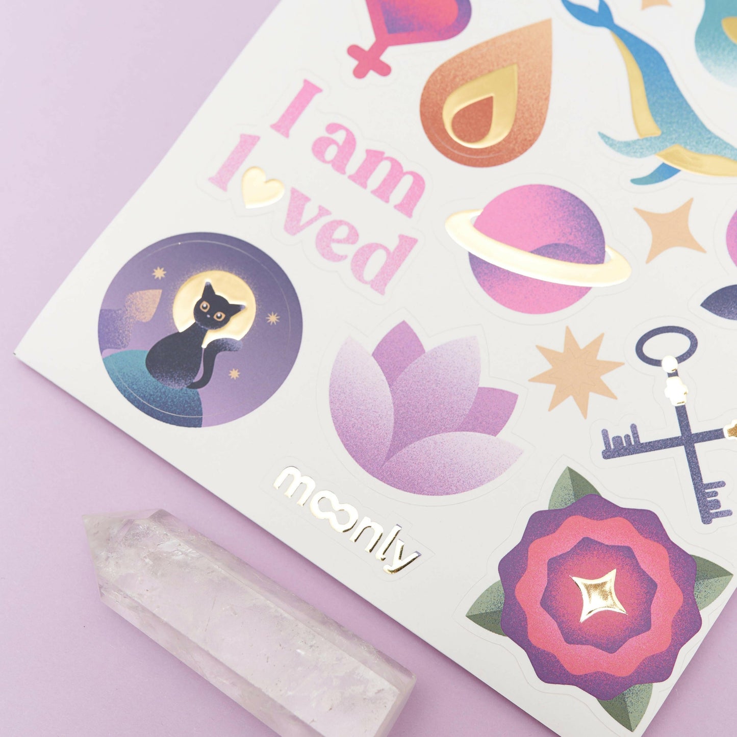 Mystical stickers pack with esoteric designs for spiritual journals