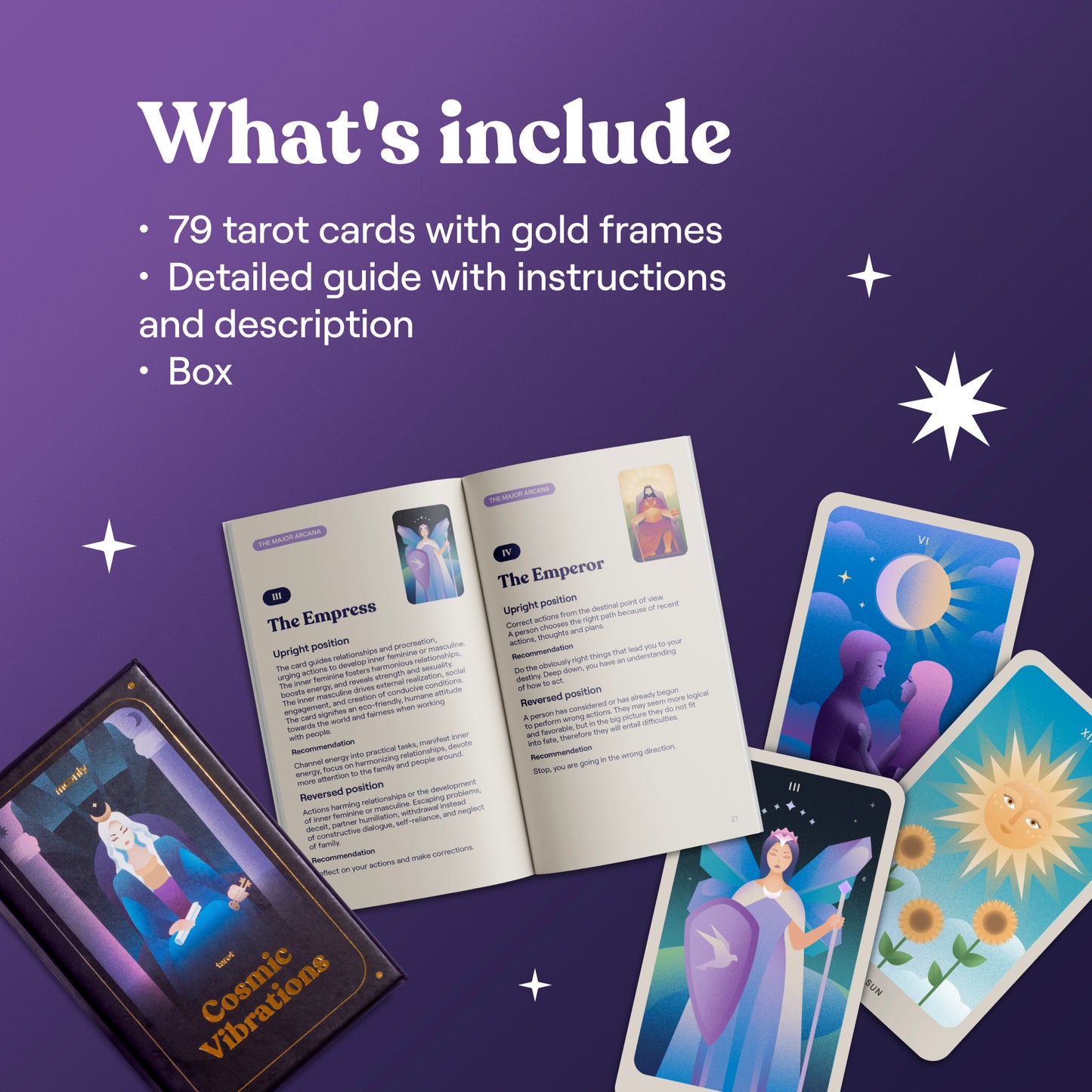 Tarot cards for mindfulness and energy balance during readings